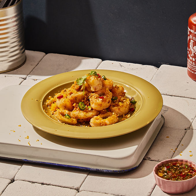 Mực chiên trứng muối